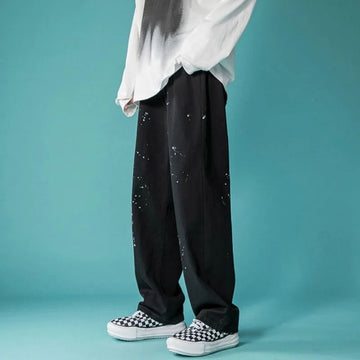 AIDASE  -  Men's Clothing Spring Summer New Arrival Fashionable Casual Versatile Loose Fit Slim Straight Leg Long Pants Comfortable aidase-shop